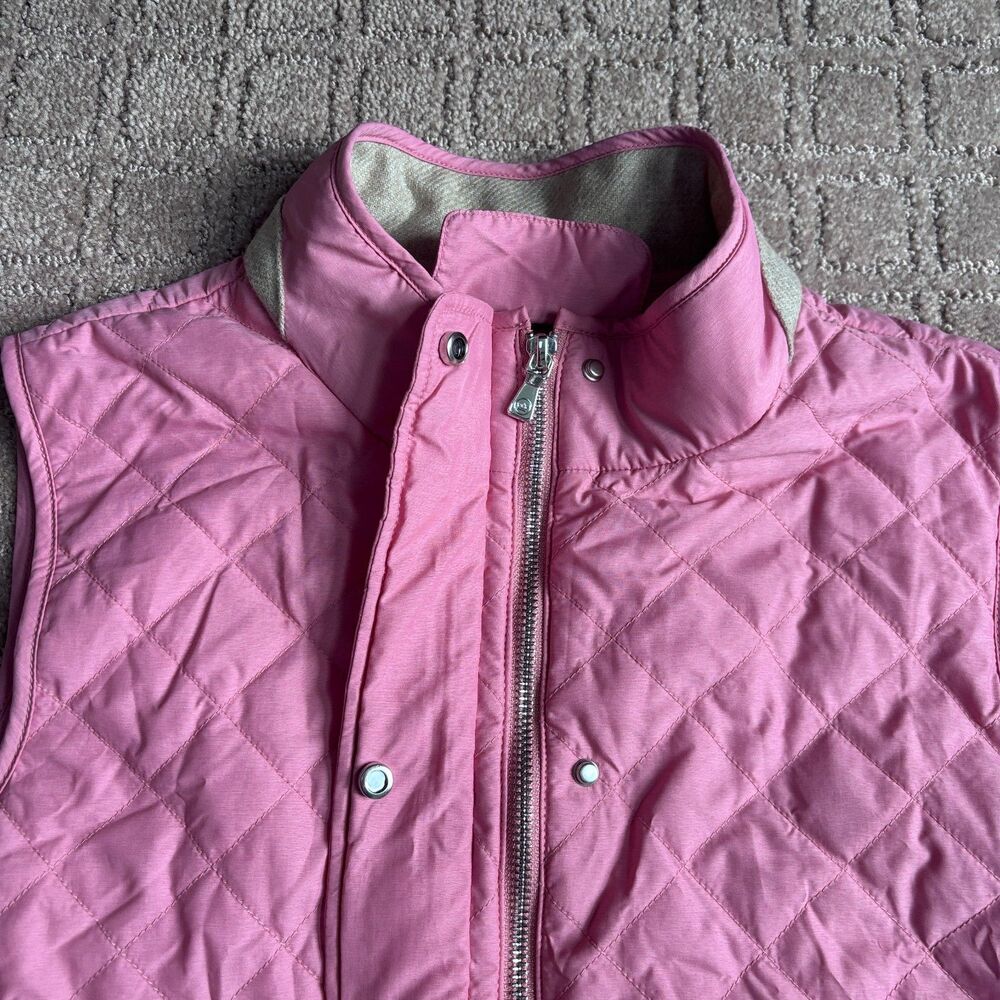 Peter Millar Crown Sport Addison Quilted Vest Women's L Pink Lifestyle Golf - Picture 3 of 9